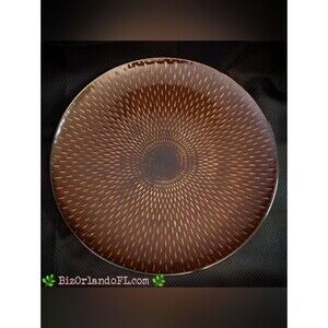 VINTAGE: Baum Brothers Stitch Collection Charger Plate Geometric Centerpiece HTF